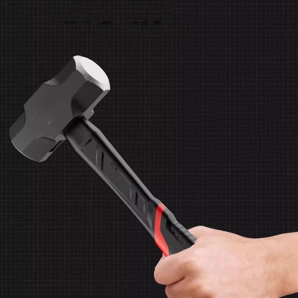 Heavy-Duty Solid Hammer High-carbon Steel Wall Smashing Sledgehammer  Construction Site