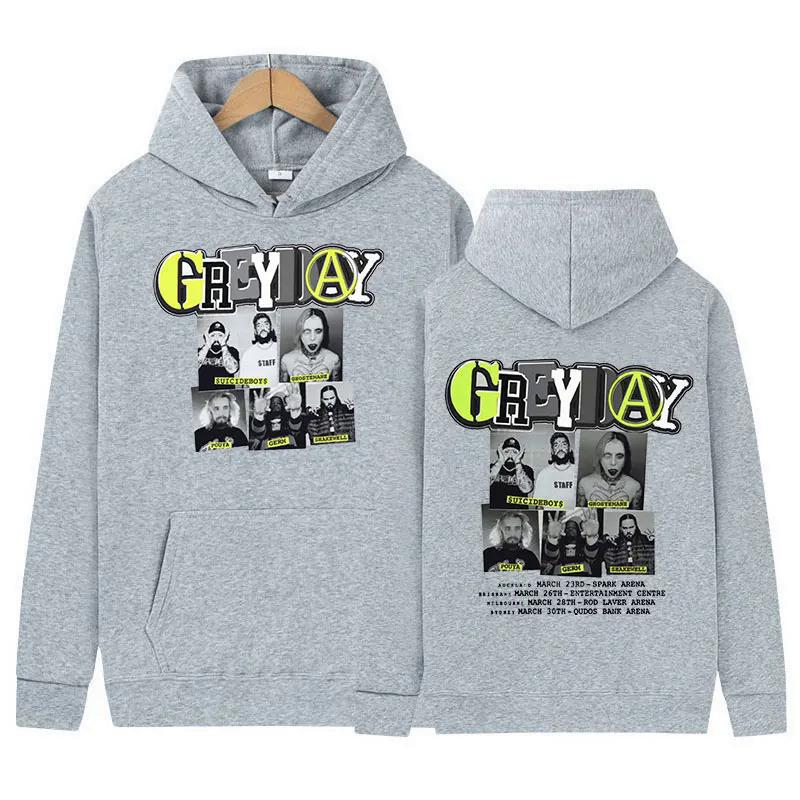 Felpa con cappuccio stampata del tour Suicideboy Gray Day 2024