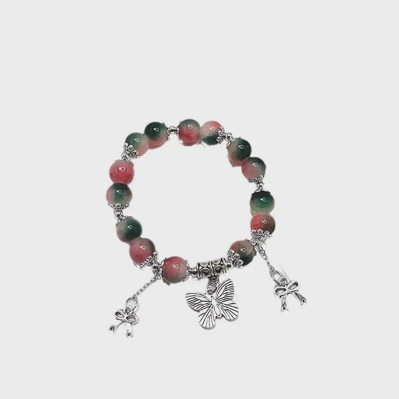 Bracelet Papillon en Encre de Bambou Polyvalent - Style Unisexe, Cadeau d'Anniversaire Parfait pour les Couples et les Étudiants