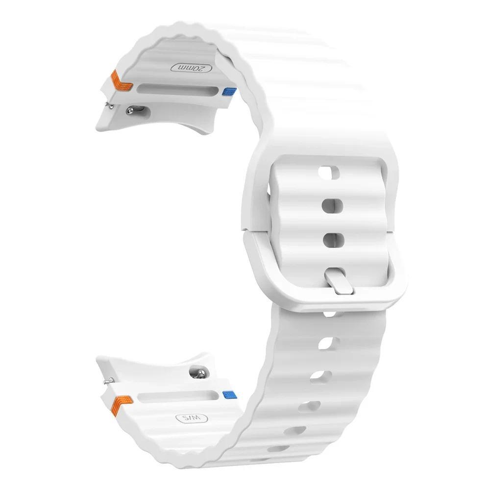 Oryginalny Silikonowy Pasek Do Samsung Galaxy Watch 7/FE/5 Pro Watch 6/4 Classic 44mm 40mm Bransoleta Pasek Correa Galaxy Watch 7 Pasek