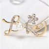 Elegant Coco Style Pearl Brooch Pin - Versatile Lapel Accessory