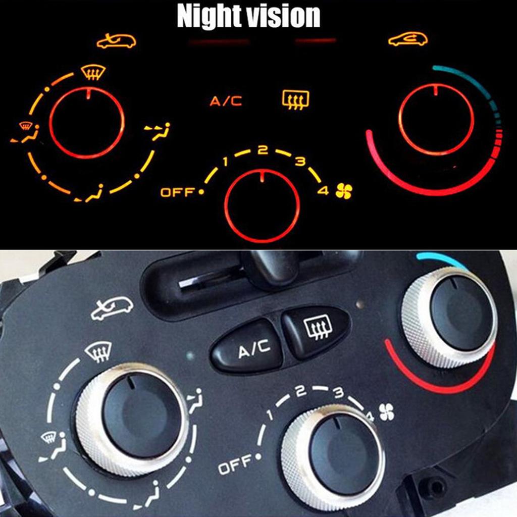 Pack Of 3 Air Conditioning Heat Control Switch Button Knobs For Peugeot 206 207 Vehicles Enhancing Driving Experience