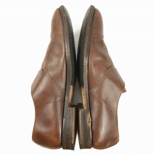 Vintage Britische Herren Hohans Monk Strap Business Schuhe Braun Größe 10.5 (28.5-29.0)(GEBRAUCHT)