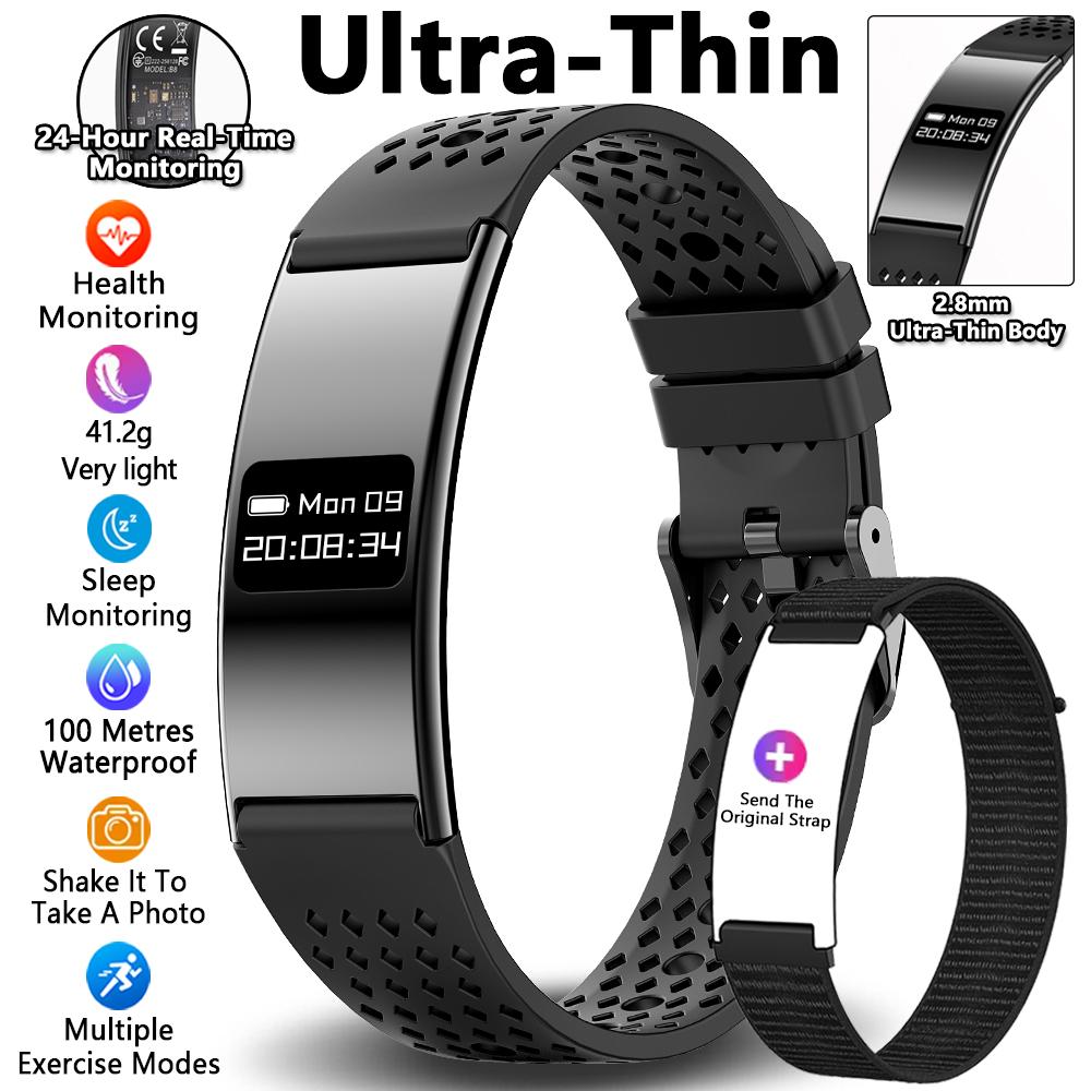 

Smart Bracelet Call Reminder Time Display Smart Watch Heart Rate Sleep Monitor Sport Wrist Band Fitness Tracker Pedometer
