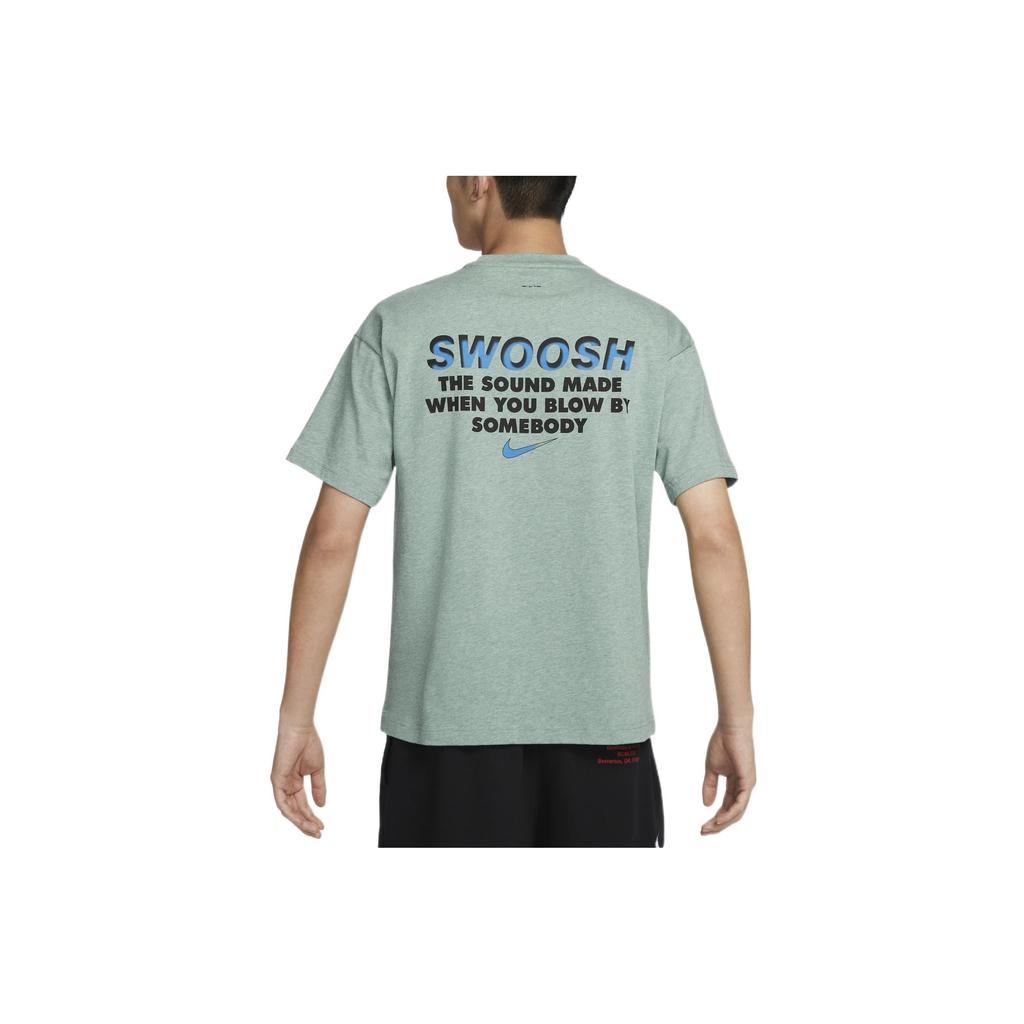 Nike Letter Logo Print Round Neck Pullover Short Sleeve T-Shirt Unisex T-Shirt Retro-Green FB2730-317