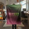 1PC WICKED Print Flannel Blanket, High Quality Comfortable for All Seasons, Home Decor, Warmth and Comfort, Perfect for Christmas Gifts