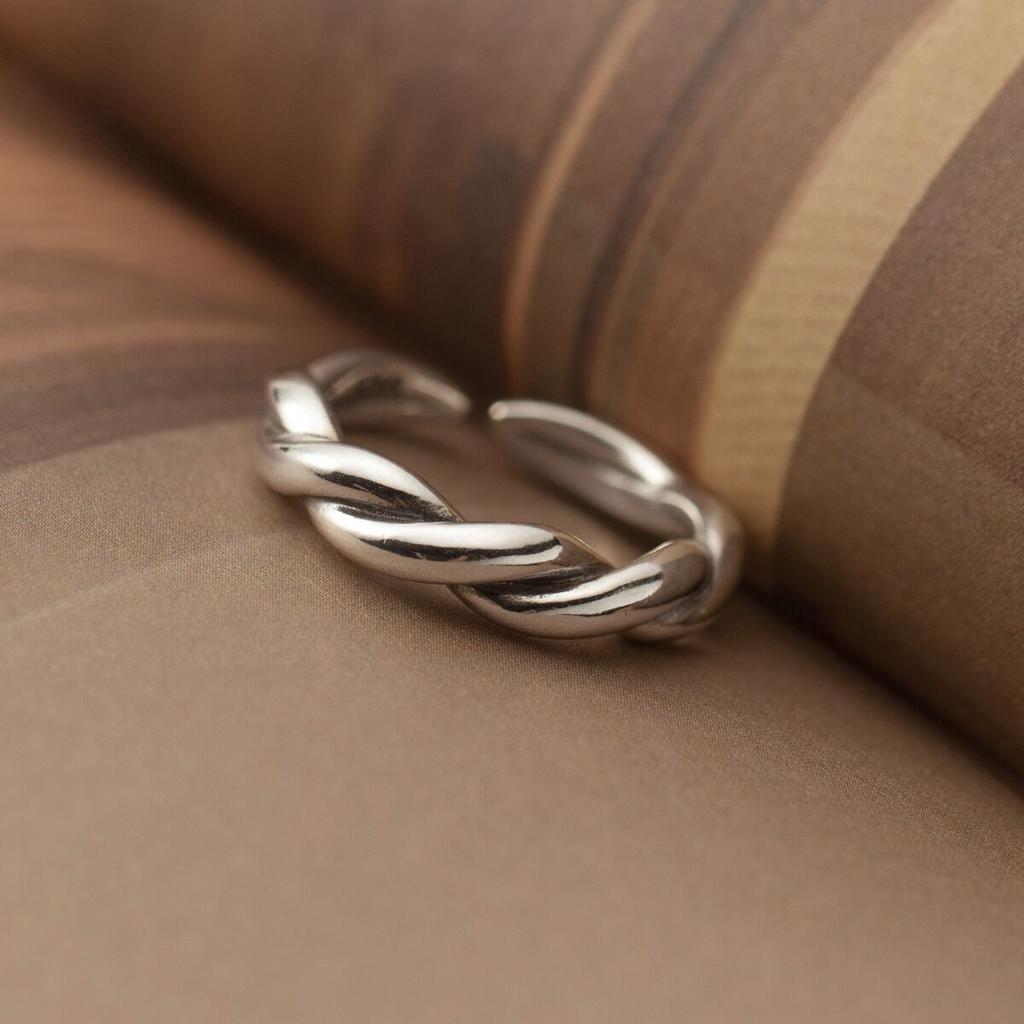 Copper Twisted Wire Twist Ring For Women Gift Irregular Geometry Jewelry Accessories Dropshipping