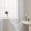 Beautiful Floral Lace Curtains With Portable Polyester For Home Decoration