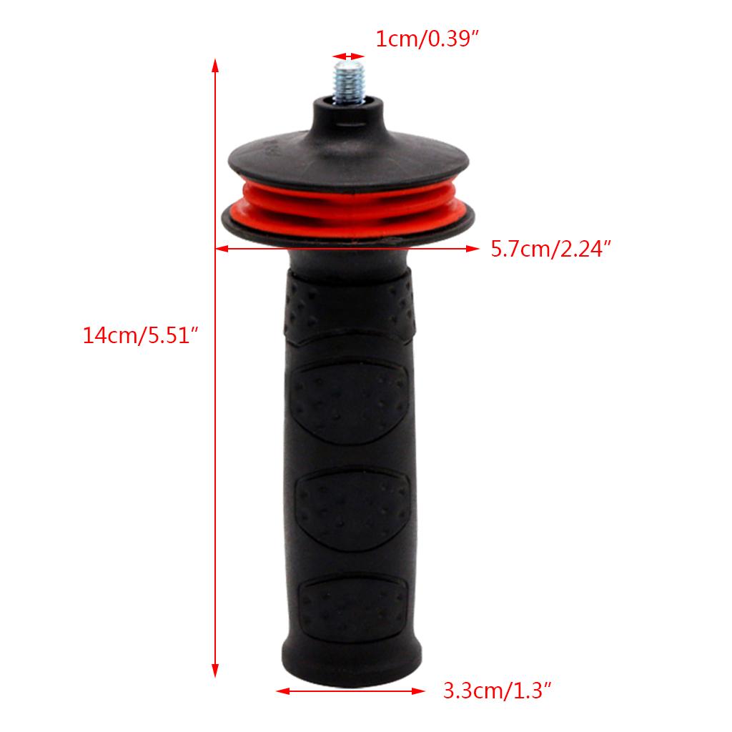 Thread Auxiliary Side Handle 10mm Polishing Machine Handle Angle Grinder Non-slip Shock-absorbing Handle Replacement