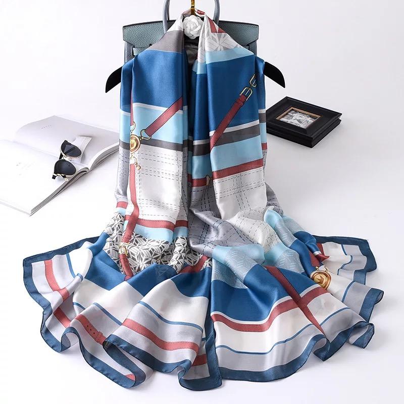 180*90cm muffler new Luxury Brand Scarf Women Shawls Wraps Spring Hijab Bufanda Foulard Female Bandana Beach Stoles Silk