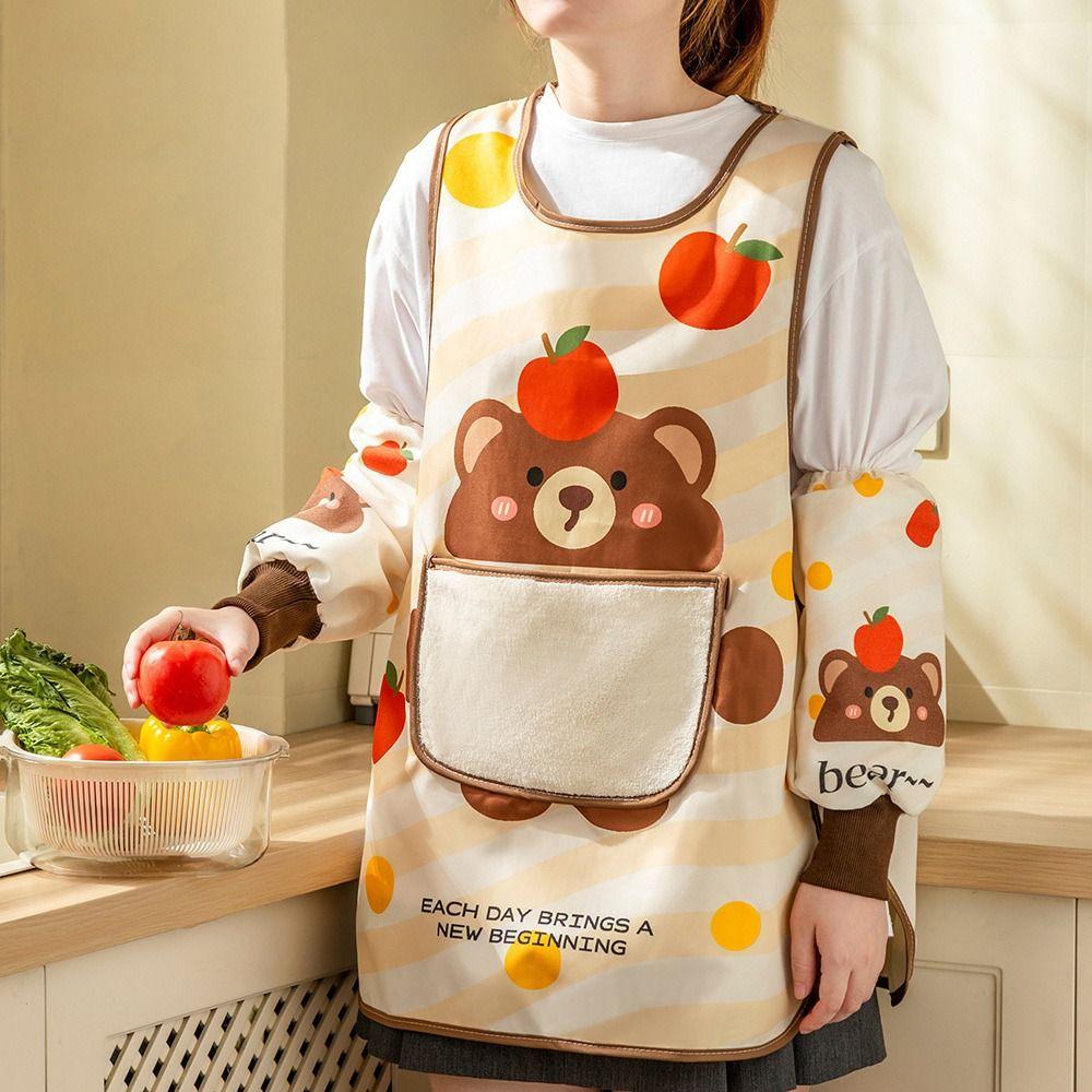 Anti Dirty Wipeable Hands Apron Vest Style Sleeveless Apron  for Cleaning Accessories