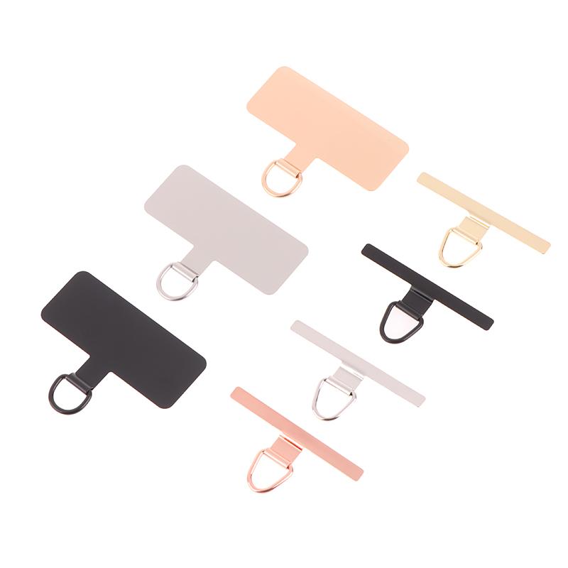 Ultratunn rostfri telefonfäste patch packning mobiltelefon rem delar säkerhetsanslutningsstycke