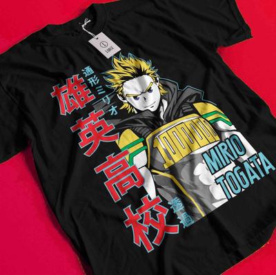 My Hero Academia T-Shirt Mirio Togata MHA Shirt Deku Dabi Manga Boku No Hero Tee BB578