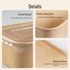 Disposable Kraft Paper Rectangular Food Containers