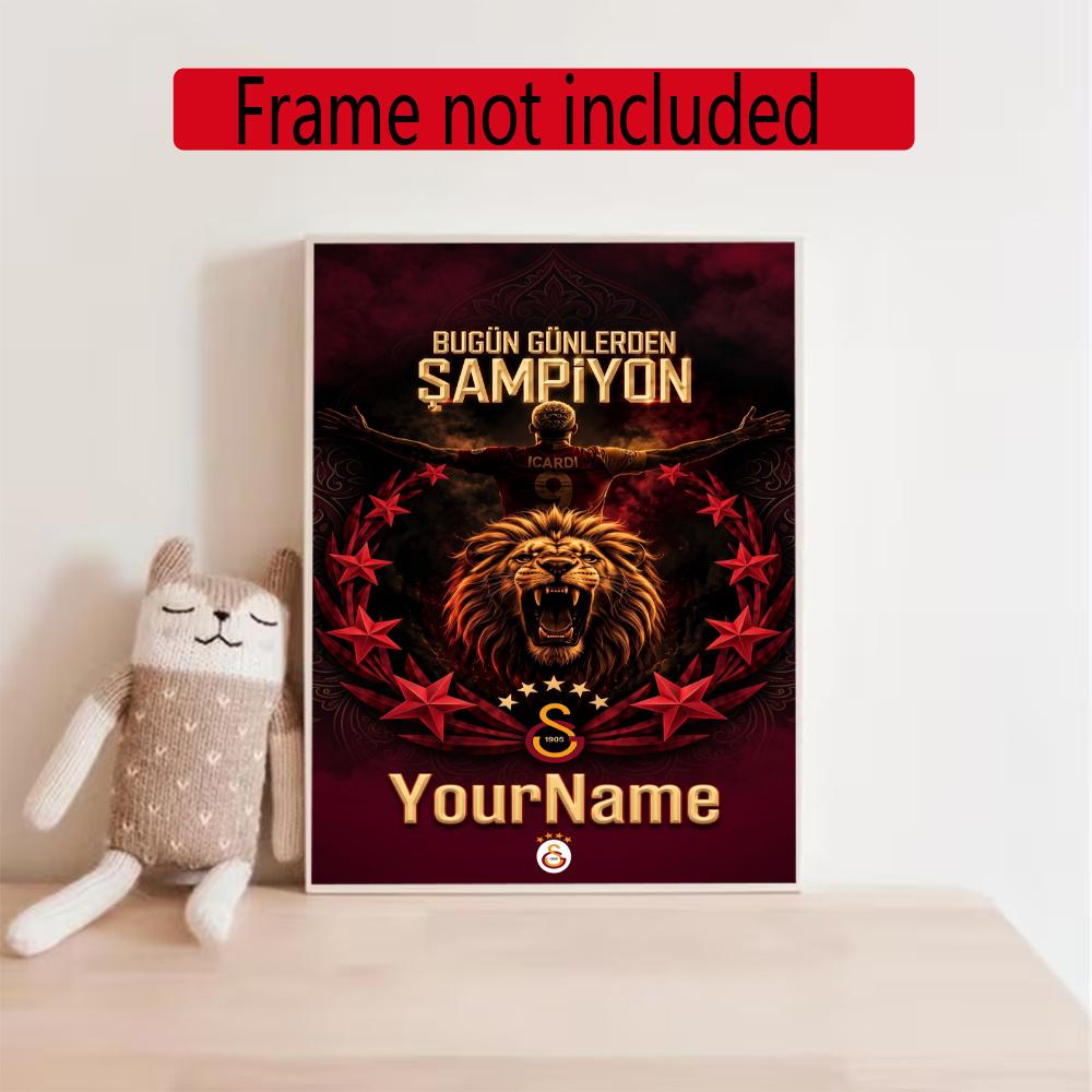 Galatasaray Personalized Text Diamond Painting Round Diamond Mosaic Rhinestones Diamond Embroidery Craft Kit Wall Decor Without Frame