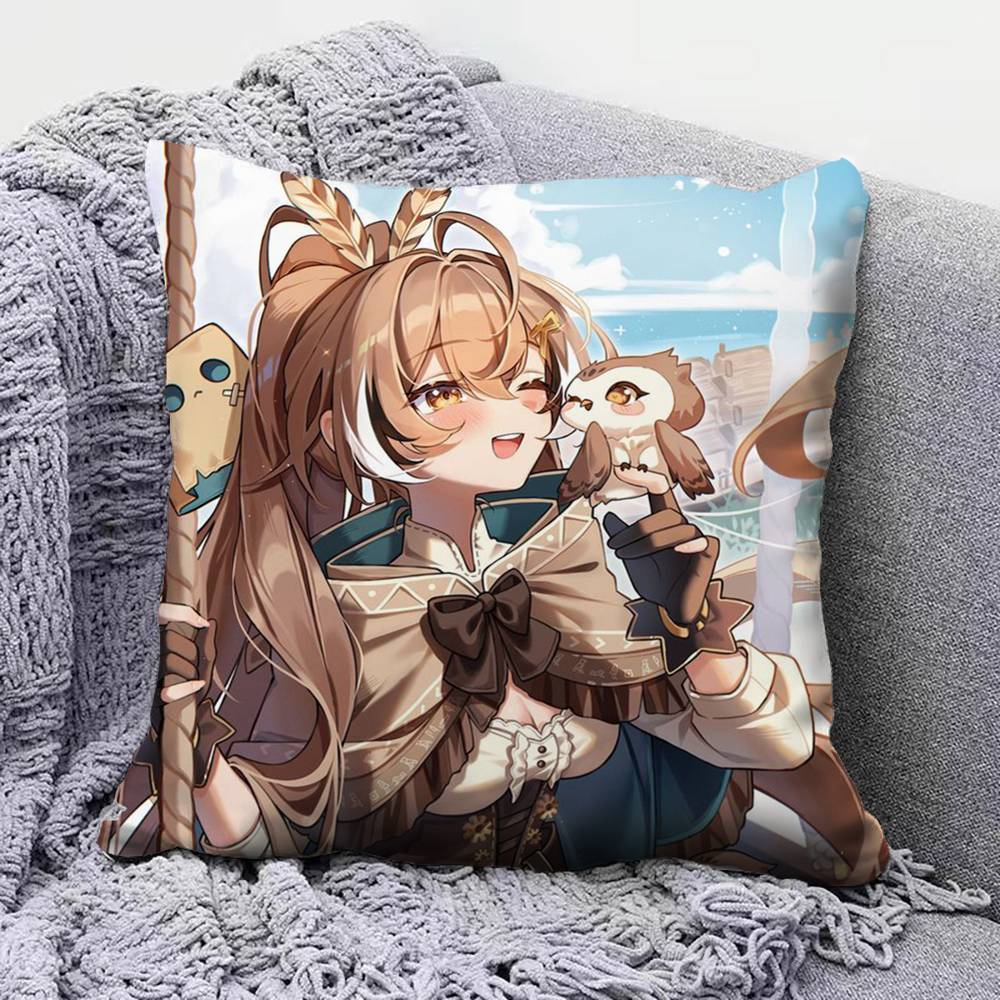 Moon Nanashi Mumei Home Sofa Cushion Covers and Aecorative Custom Pillow Covers