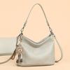 Large Capacity Women's Bag PU Crossbody Bag Solid Color Shoulder Bag