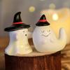 Yousheng Halloween Figure, Compact Resin Ghost Desktop Ornament, Halloween Decoration for Home Parties Window Holiday
