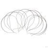10x Plain Metal Headband Hair Band Frame Hoop Accessories DIY Craft White