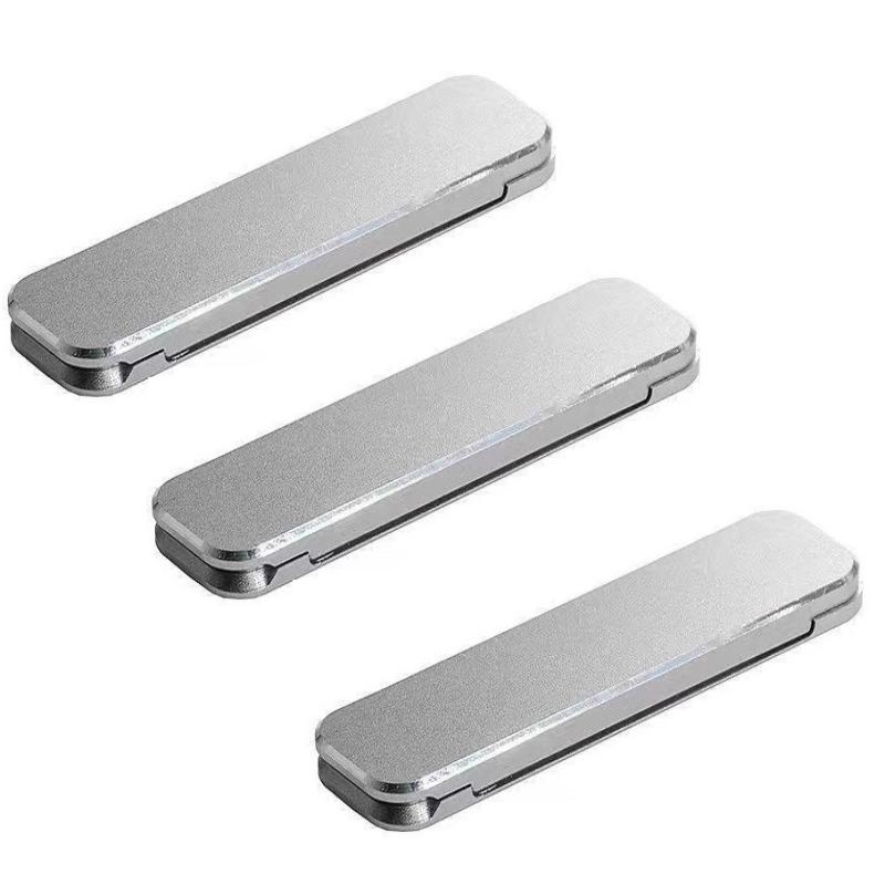 1/3Pcs Mini Invisible Foldable Mobile Phone Stand Aluminum Alloy Desktop Mount Material Holder Adjustable Angle For Cellphone