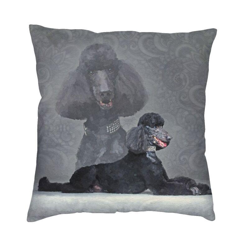 Husă de pernă cu grafică Pudel de lux 50*50 cm Poliester Pudel Dog Lover Husă de pernă pentru sufragerie Lenjerie de pat Canapea