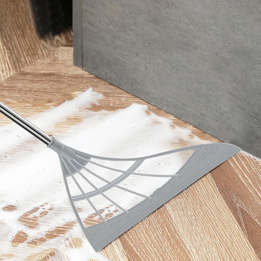 Lazy Broom Silicone Broom Water Stain Remover Floor Scraper Self-Cleaning Broom  Home Cleaning Tool