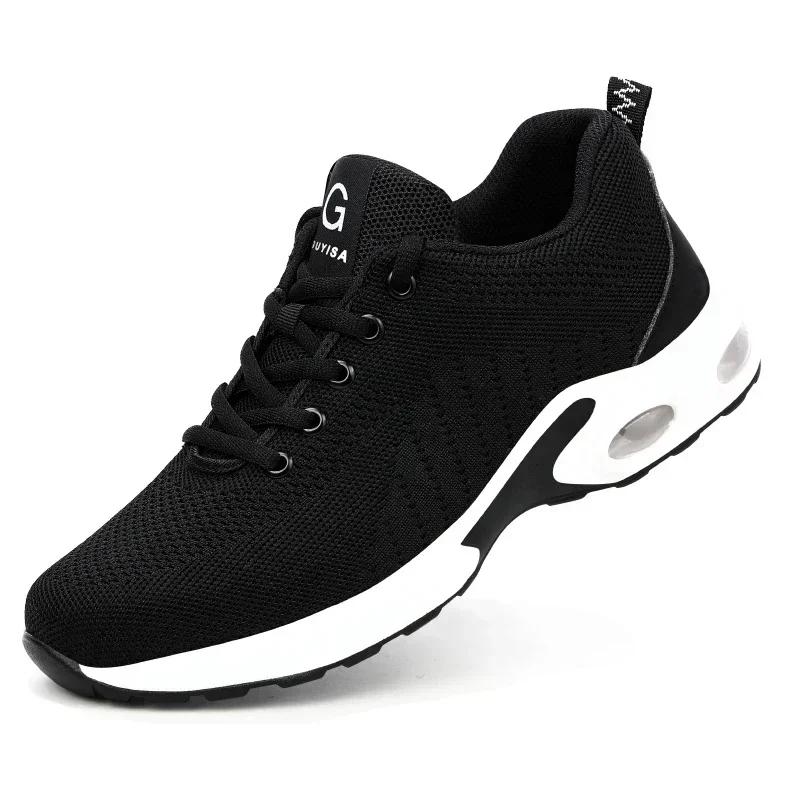 Summer Men Women Work Shoes Steel Toe Cap Safety Boots European Standard Anti-smash Anti-puncture Sport Safety Shoes