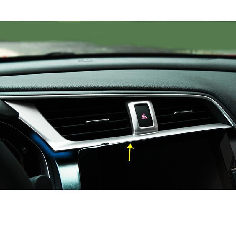 Car Body Stick Light Warning Caution Inner Outlet Vent Conditioning Trim Lamp For Honda Civic 10th 2016 2017 2018