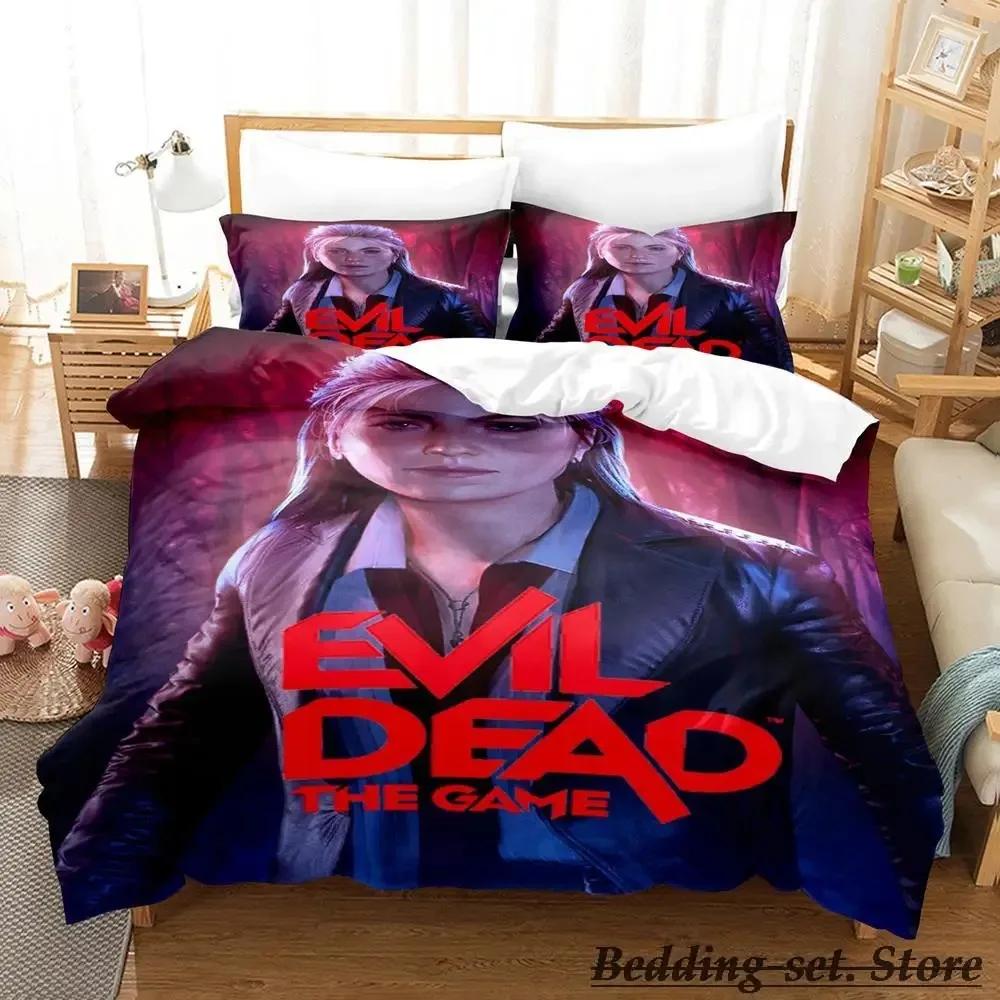 Ash VS Evil Dead Bedding Set Single Twin Full Queen King Size Bed Set Aldult Kid Bedroom Duvetcover Sets Anime parure de lit Bed