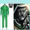 Doctor Avengers Doom Cosplay Costume Green Suit Role Playing Halloween