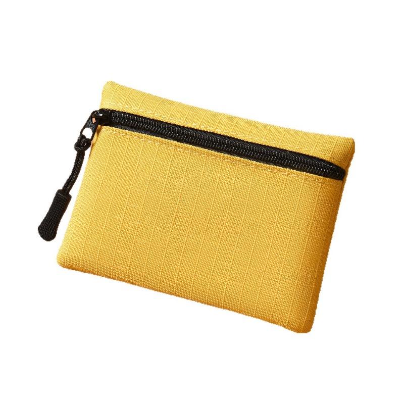 Mini-Wechselbeutel, einfach und tragbar, hochwertige Stoffaufbewahrung, Reißverschluss, kleine Geldbörse, Kartenetui, Münzbeutel für Studenten und Kinder.