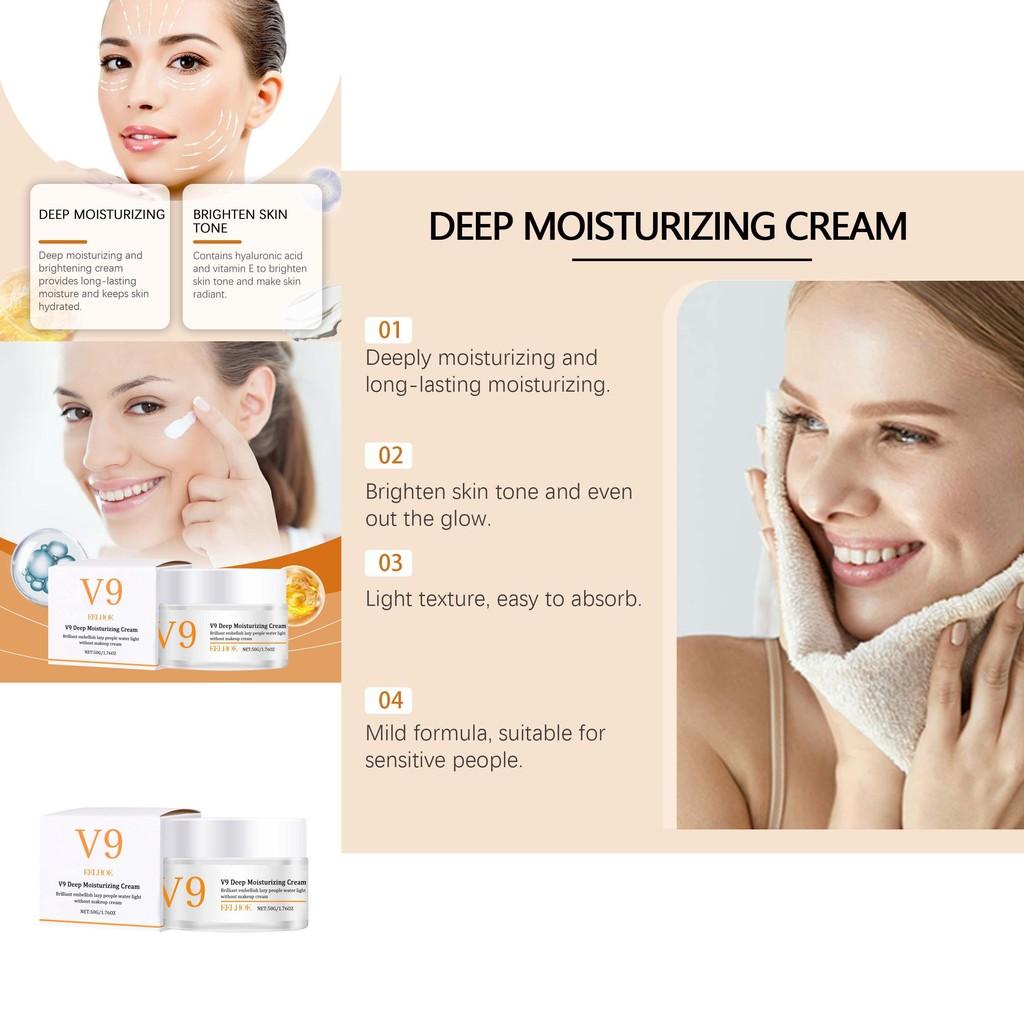 Brightening Deep Moisturizing Cream Gentle Hydration For Face And Eyes