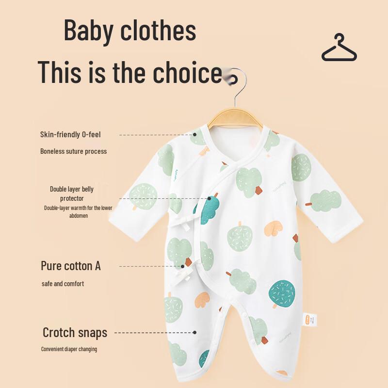 Babyprints Newborn Pure Cotton Long Sleeve Bodysuit 2-Pack