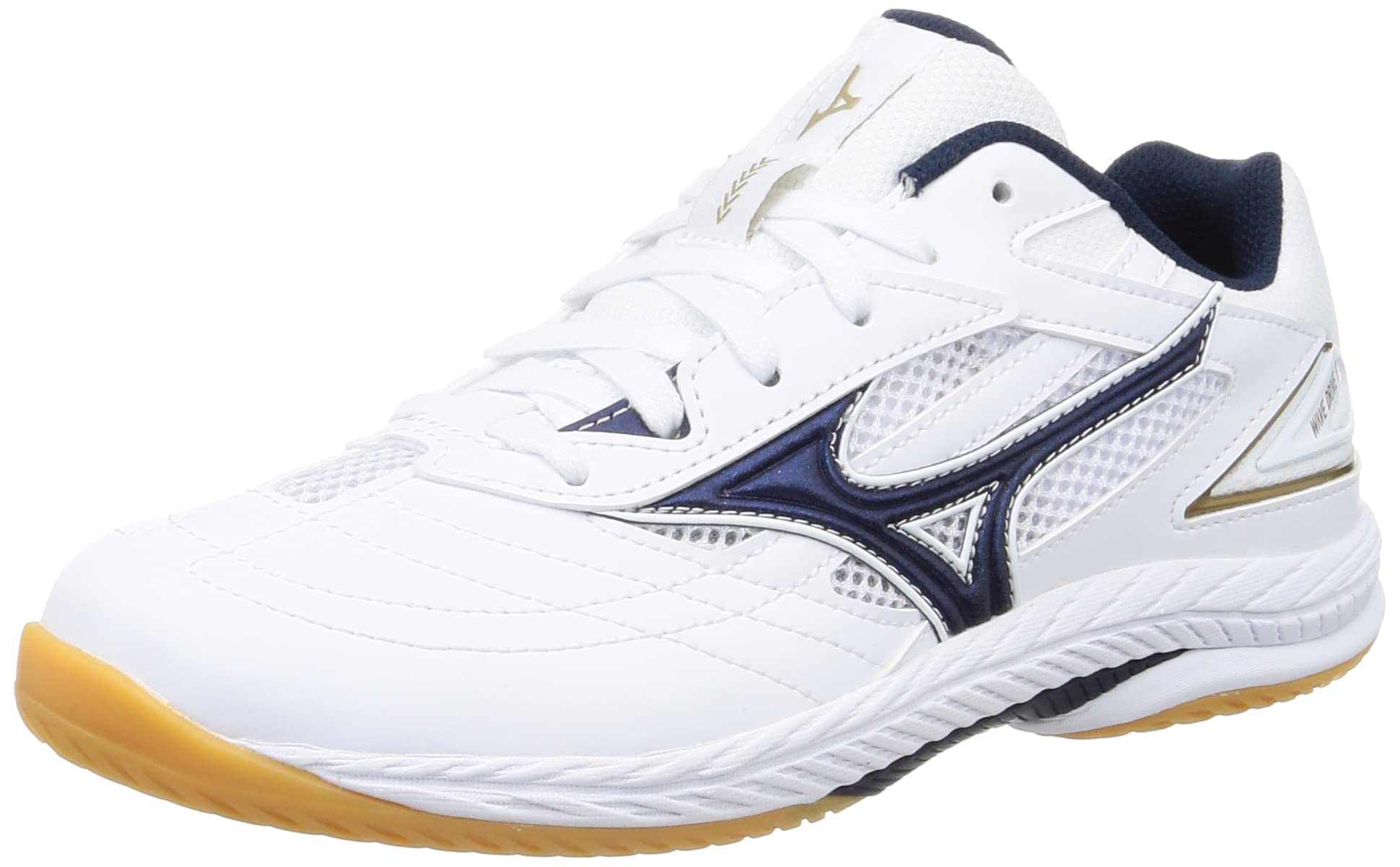 

Mizuno Table Tennis Shoes Wave Drive 9 Lightweight Grip cm 2E White/Navy/Gold 24.5