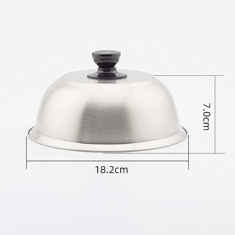 

Крышка для гриля из нержавеющей стали для бургеров, круглые крышки для кастрюль, крышка для кухонной посуды, бургеров, стейков для барбекю 18cm