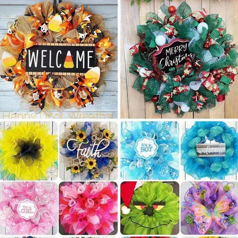 10 Yards, 10 Zoll breit Flash Mesh Garnrolle, Weihnachtsdekor Mesh Metallfolie Dekoratives Mesh Band für Weihnachtsbaum, Kränze Goldener Seidenmesh