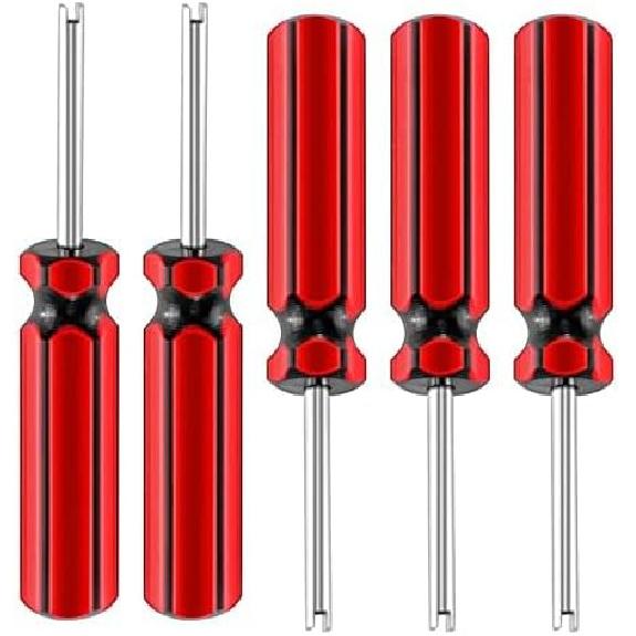 5 Pcs Valve Core Removal Tool Car Tire Valve Stem Tool Motorcycle Truck Bike Screwdriver Tire Repair Tall Tool For All Standard Valve Cores
