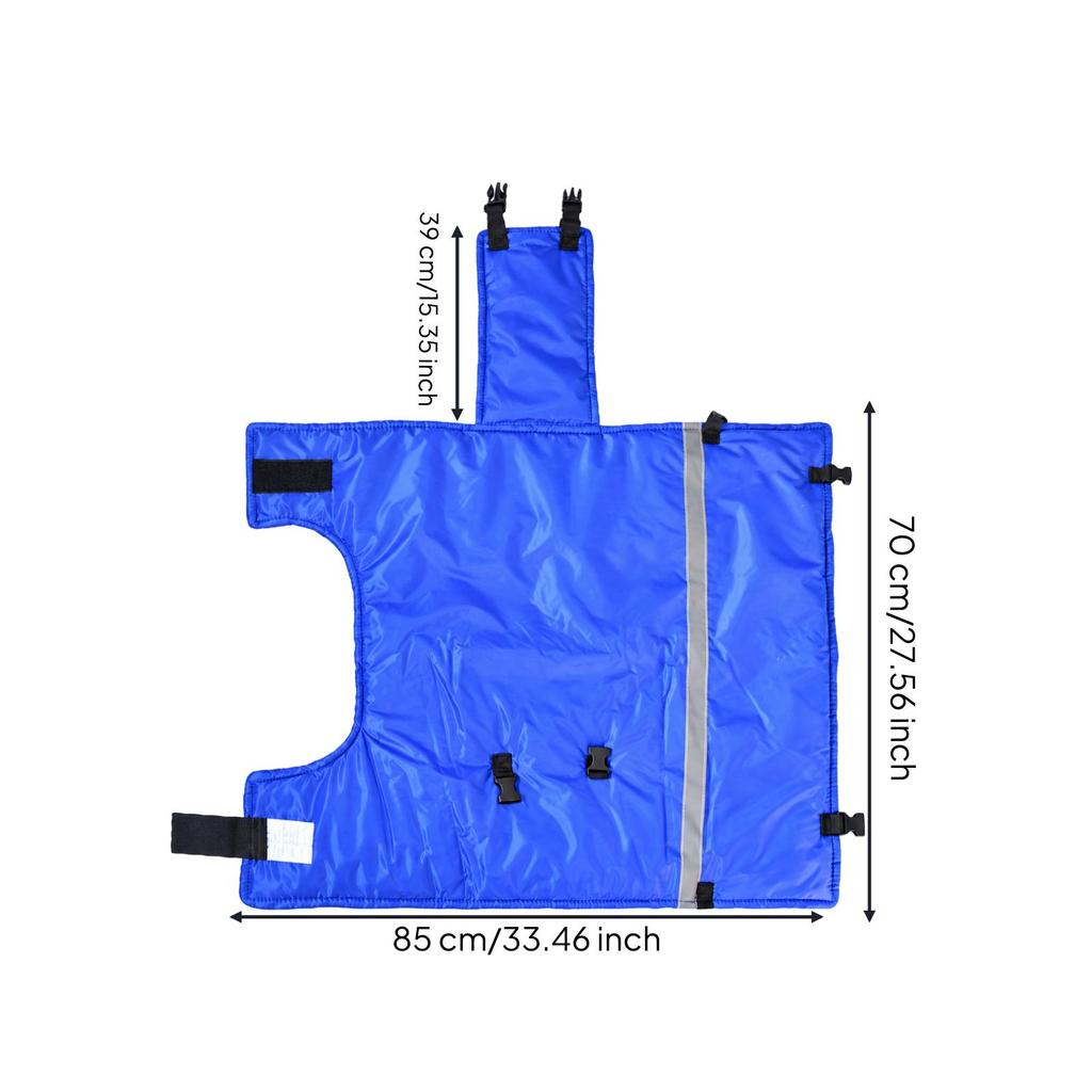 Young Cattle Jacket Insulated Padded Calf Coat with Reflective Stripe for Farmers, Cold