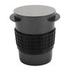 Dosing Cup Stainless Steel Coffee Powder Catcher Mug with Puck Screen for Coffee Maker Black 58mm /