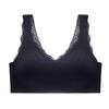 Women Skin Friendly Seamless Bubble Lace Push Up Gathering Beauty Back Camisole Bra