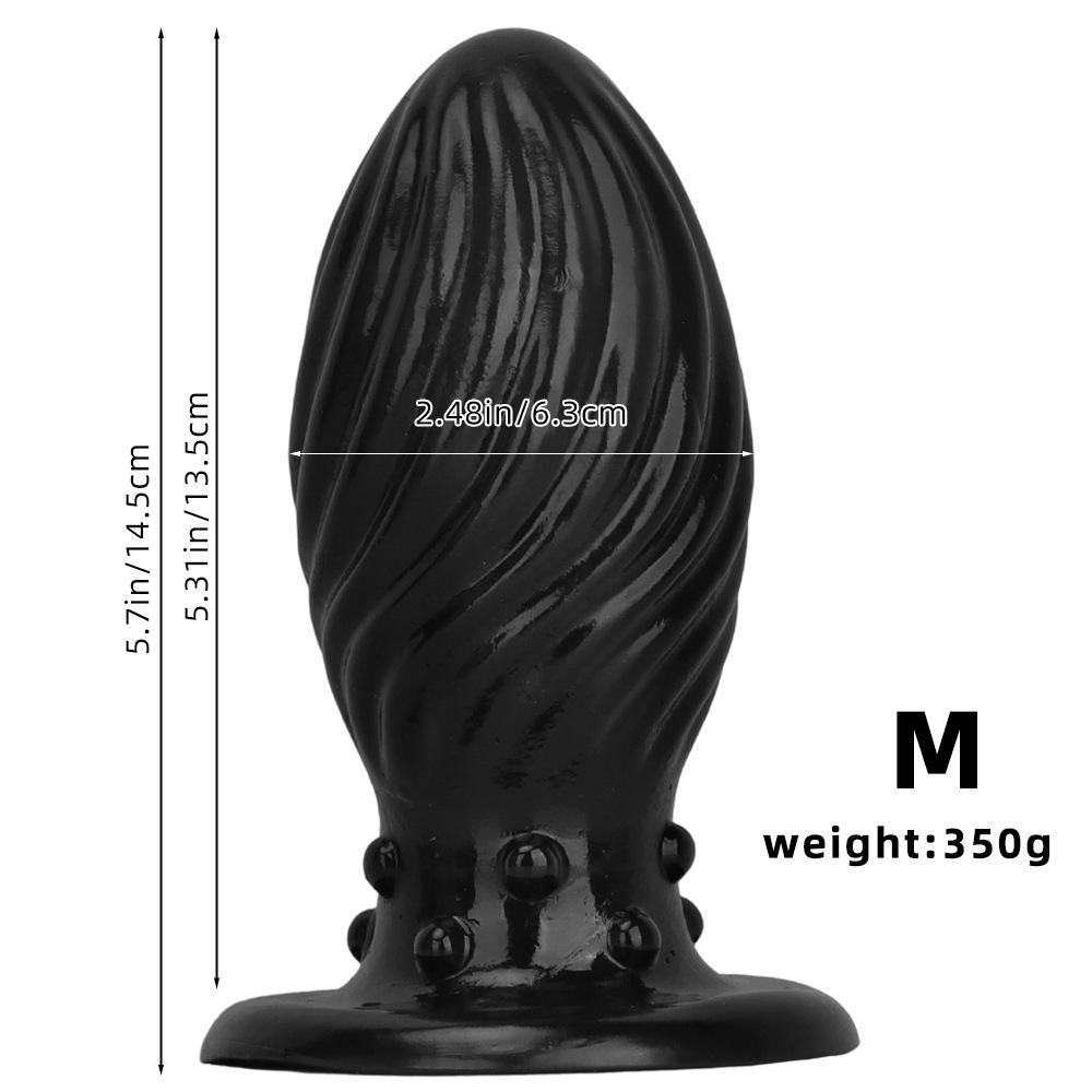 PVC Anal Plug Smooth Butt Plug Prostate Massager Adult Sex Toy for Men Women Fisting 18+