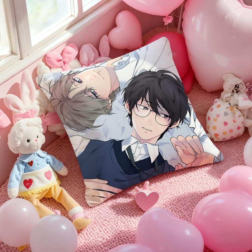 Anime L-Lost in the C-Cloud Pillow Case Soft Plush Fabric Double-Sided Printed Cushion Cover Warm Winter Sofa Pillow Case