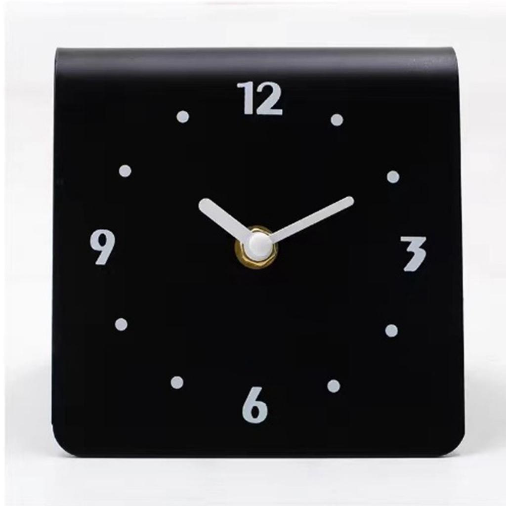 Desktop Clock   Quiet Movement Metal Desk Clock Ornament for Bedroom Bedside Living Room Home