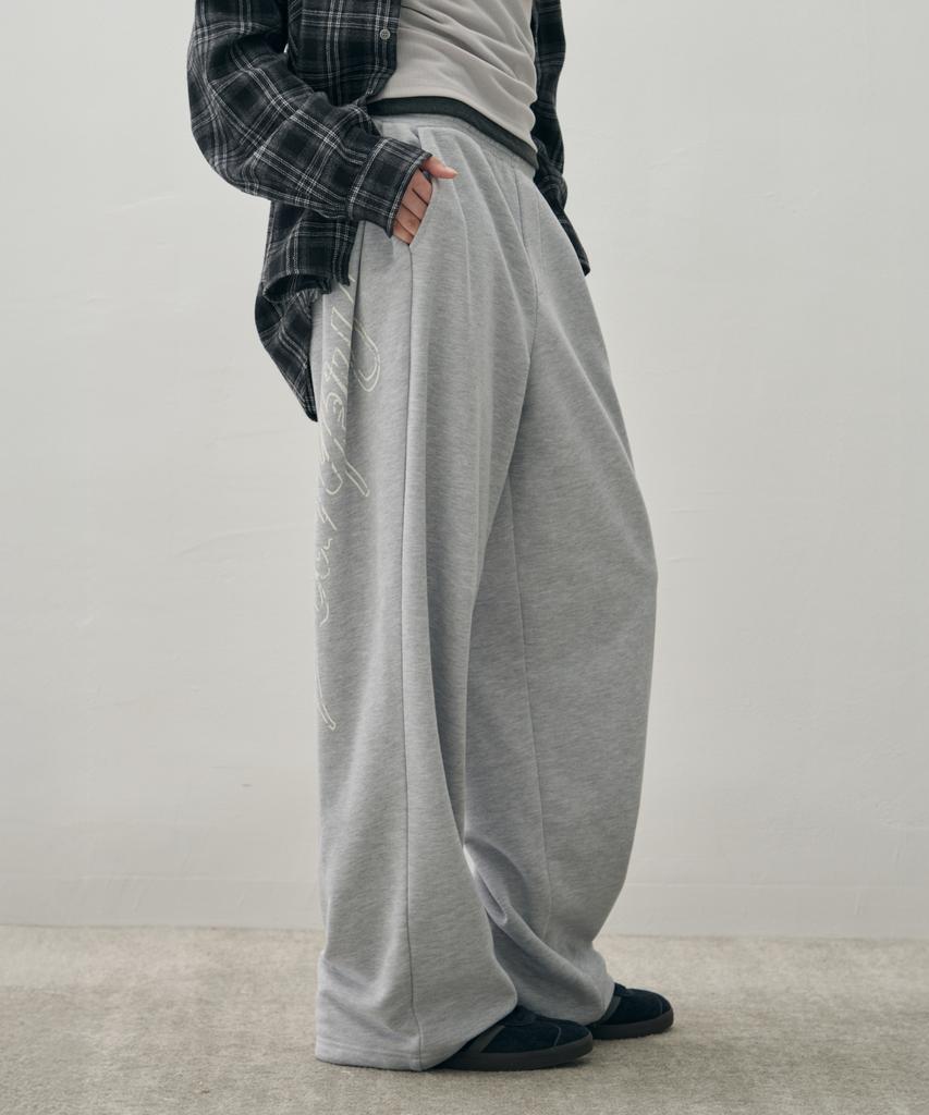 Ledeoli Side-Tuck Balloon Sweatpants [Black]