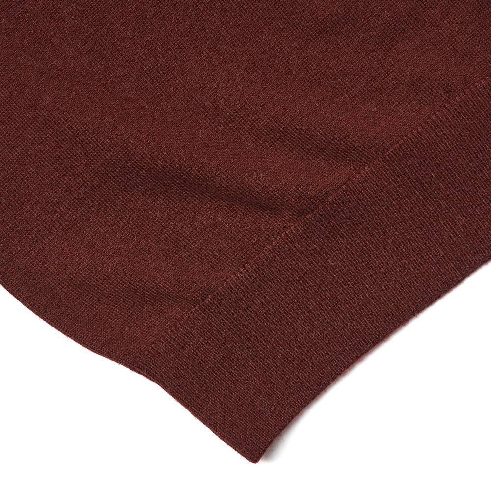 VERNO [Casual] Cashtouch Crew-Neck Knit Maroon_Relax-Fit