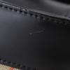 Burberry Nova Check Handbag Black Leather Women Used