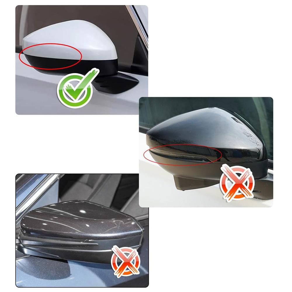 Right Side Rearview Mirror Cover Cap No-Blinker For Honda Civic 2022-2024 11th