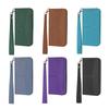 Applicable iPhone17 Leather Case Samsung S24 Braided Magnetic Card Wallet A55 Protective Case, Apple 16