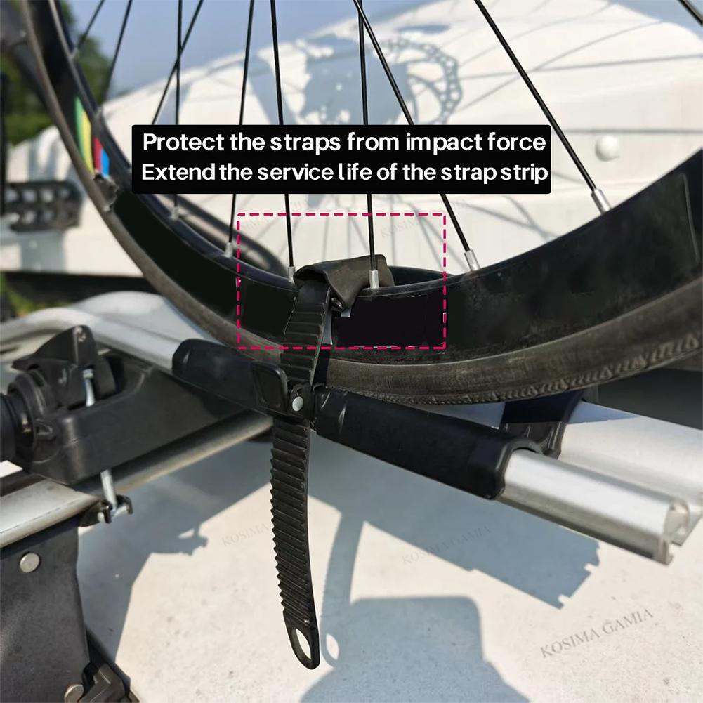 Xiaomi For Thule 599 598 591 568 564 561 532 Roof Rack Bike Wheel Adapter Straps with Cushion Bicycle Frame Steel Ring Protection Pad