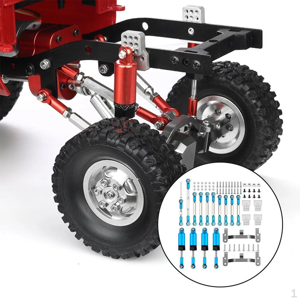 

20 Pieces RC Car Parts Metal Pull Rod Base Bracket Upgrade Kit Replacement Components Compatible